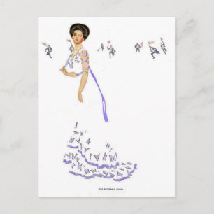 Coles Phillips "Fadeaway Girl" Illustration "Butte Postkarte