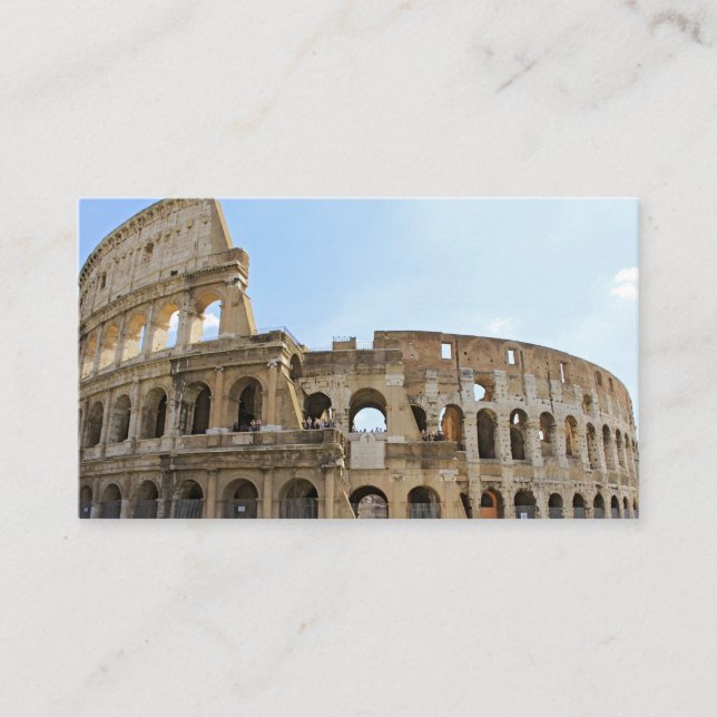 Colesseum Postkarte Visitenkarte (Vorderseite)