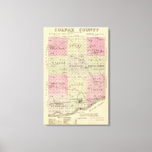 Colfax County, Nebraska Leinwanddruck