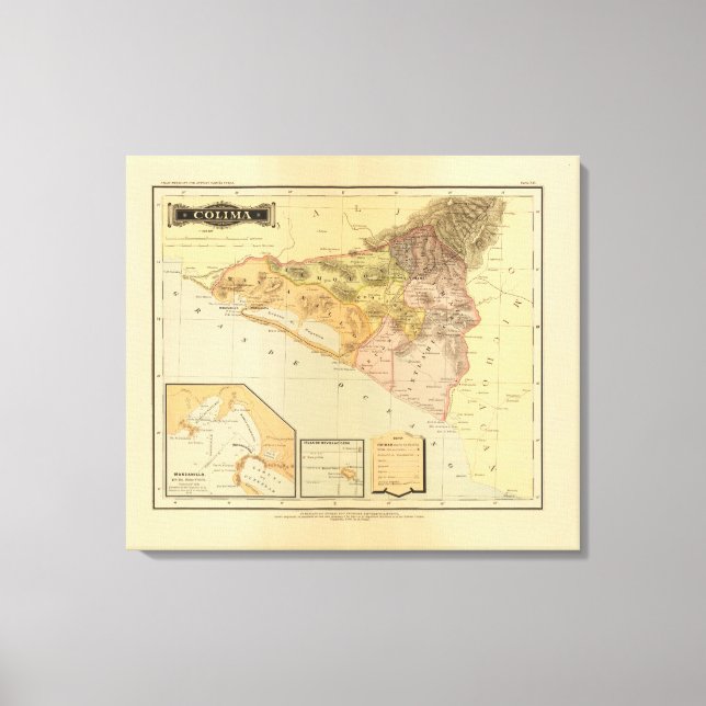 Colima Leinwanddruck (Vorderseite)