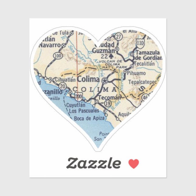 Colima Mexico Aufkleber (Blatt)