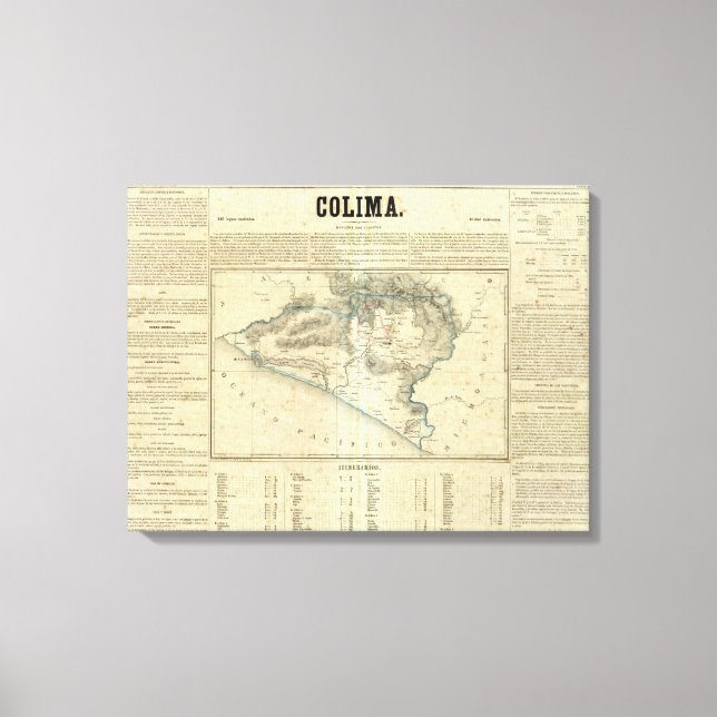 Colima, Mexiko Leinwanddruck (Vorderseite)