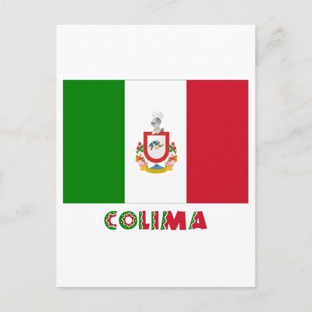 Colima Unoffifficial Flag Postkarte (Vorderseite)