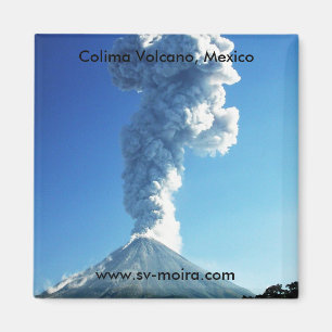 Colima-Vulkan, Jalisco, Mexiko Magnet