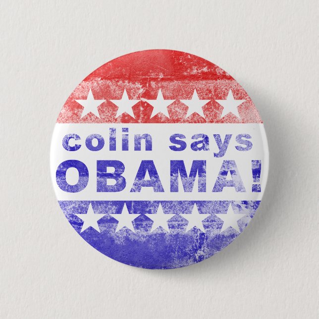 colin sagt Obama Button (Vorderseite)