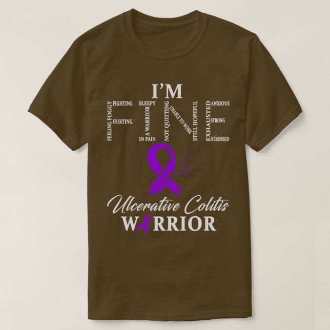 Colitis Warrior Im Fine T-Shirt (Design vorne)