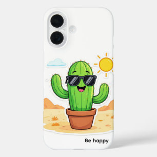 Coll Cactus Sei glücklich iPhone 16 Hülle