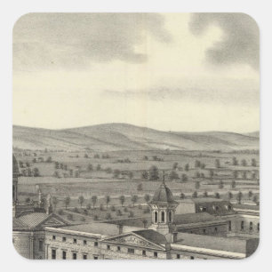 Coll von Notre Dame Quadratischer Aufkleber