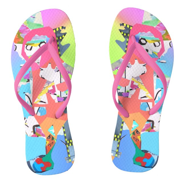 Collage 093 flip flops (Fußbett)