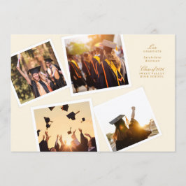 collage 4 photo frame elegant our graduate school ankündigung