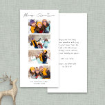 Collage 4 Pictures Foto Weihnachten<br><div class="desc">Collage 4 Bilder Foto Weihnachten Strip. Verfügbar in digitaler Form und gedruckt. Modern und minimalistisch,  mit einem stylischen Set-Skript für Frohe Weihnachten. Ersetzen Sie die Beispielbilder durch Ihre eigenen lustigen Bilder und personalisieren Sie die Erholung der Wörter auf jeder Seite nach Bedarf.</div>
