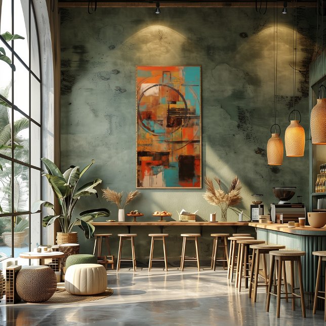 Collage Abstracto de Líneas y Colores Fotodruck (Von Creator hochgeladen)