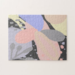 Collage Abstrakt Brush Strokes farblich Puzzle