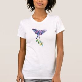 Collage Art Insektenkunst BUTTERFLY XMAS LIGHTS T-Shirt