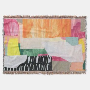 Collage Art, modern bunt abstrakt. Decke