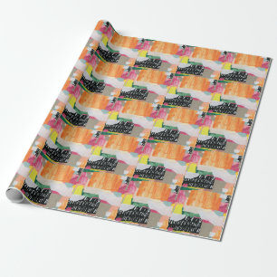 Collage Art, modern bunt abstrakt. Geschenkpapier
