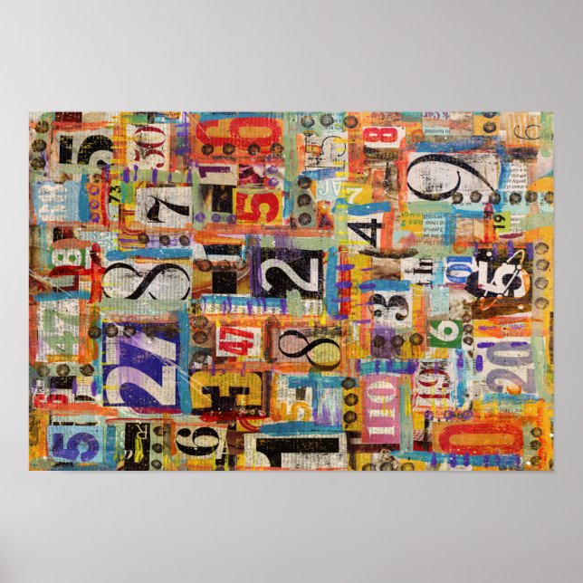 Collage Art Poster oder Decoupage Paper (Vorne)