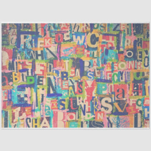 Collage Art Tissue oder Decoupage Paper Seidenpapier