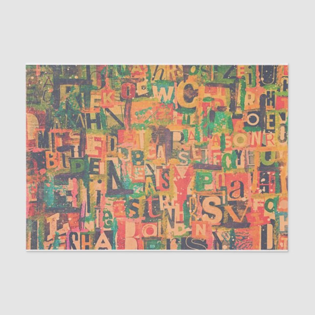 Collage Art Tissue oder Decoupage Paper Seidenpapier (Vorderseite)