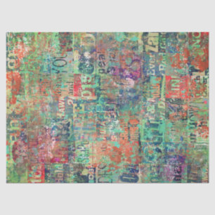 Collage Art Tissue oder Decoupage Paper Seidenpapier