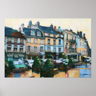 Collage: "Beaune, Frankreich " Poster