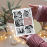 Collage Christmas Foto | Frohe Weihnachten | Rosa<br><div class="desc">Collage Christmas Foto | Frohe Weihnachten | Rosa</div>