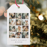 Collage Christmas Foto Frohes Weihnachtsfeiertag Geschenkanhänger<br><div class="desc">Collage Christmas Foto Frohes Weihnachtsfeiertag</div>