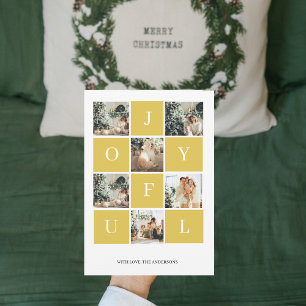 Collage Christmas Foto Gelbe Freude