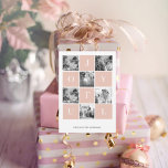 Collage Christmas Foto | Pastell Pink fröhlich<br><div class="desc">Collage Christmas Foto | Pastell Pink fröhlich</div>