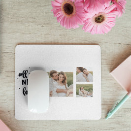 Collage Couple Foto & Alles, was Sie brauchen, ist Mousepad