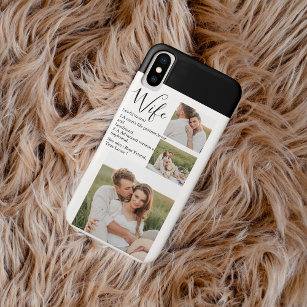 Collage Couple Foto & Lovely Romantic Ehefrau Gift Case-Mate iPhone Hülle