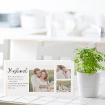 Collage Couple Foto & Lovely Romantic Ehefrau Gift Holzkisten Schild<br><div class="desc">Collage Couple Foto & Romantic Husband Liebe Geschenk</div>