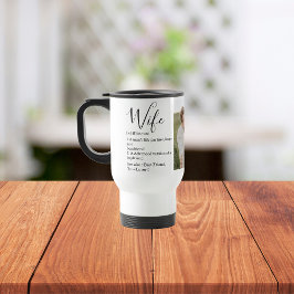 Collage Couple Foto & Lovely Romantic Ehefrau Gift Reisebecher