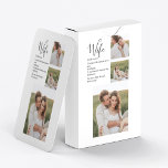 Collage Couple Foto & Lovely Romantic Ehefrau Gift Spielkarten<br><div class="desc">Collage Couple Foto & Lovely Romantic Ehefrau Gift</div>