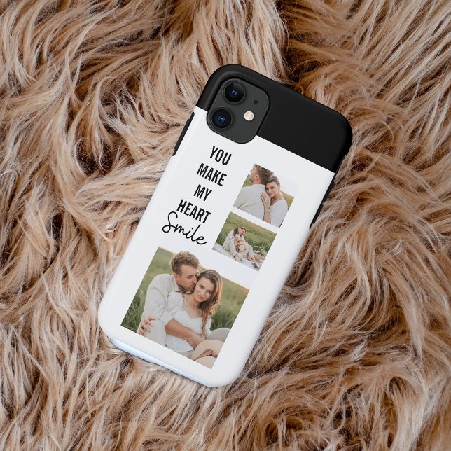 Collage Couple Foto & Lovely Romantic Quote Case-Mate iPhone Hülle (Von Creator hochgeladen)