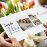 Collage Couple Foto & Romantic Family Gift Feiertagspostkarte<br><div class="desc">Collage Couple Foto & Romantic Family Gift</div>