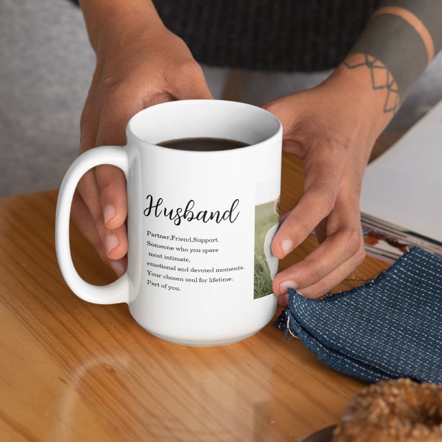 Collage Couple Foto & Romantic Husband Liebe Gesch Kaffeetasse (Von Creator hochgeladen)