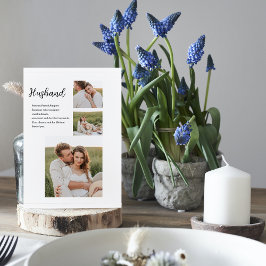 Collage Couple Foto & Romantic Husband Liebe Gesch Magnetkarte