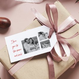 Collage Couple Foto & Romantic Quote Liebe Sie erh Geschenkanhänger