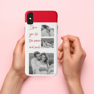 Collage Couple Foto & Romantic Quote Liebe You Cas Case-Mate iPhone Hülle