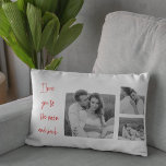 Collage Couple Foto & Romantic Quote Liebe You Lum Lendenkissen<br><div class="desc">Collage Couple Foto & Romantic Quote Liebe You</div>