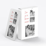 Collage Couple Foto & Romantic Quote Liebe You Pla Spielkarten<br><div class="desc">Collage Couple Foto & Romantic Quote Liebe You</div>