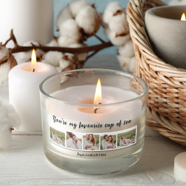 Collage Couple Foto & Sie sind mein Teeangebot Rechteckiger Aufkleber