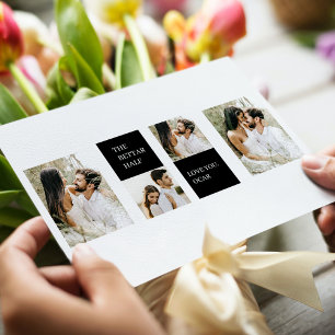 Collage Couple Foto   Valentingeschenk Magnetkarte