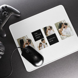 Collage Couple Foto | Valentingeschenk Mousepad