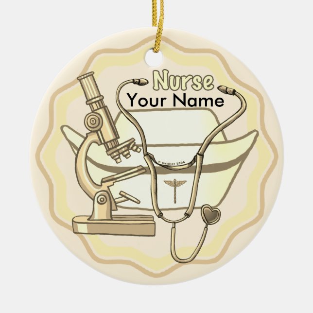 Collage custom Nurse Ornament (Vorne)