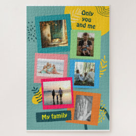 Collage de fotos familiar Personalizado Puzzle
