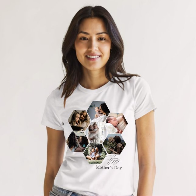 Collage de fotos MOMMY personalizado del regalo de T-Shirt (Von Creator hochgeladen)
