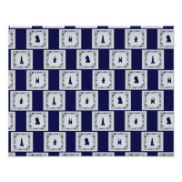 Collage Delft blaue Fliesen