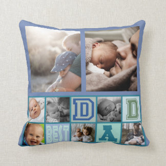 Collage des benutzerdefinierten besten Papers Foto Kissen